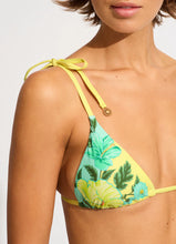 Load image into Gallery viewer, Seafolly Garden Party Reversible Slide Triangle Bikini Top
