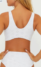 Load image into Gallery viewer, Dallas Top White Magnolia Eyelet

