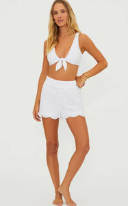 Aurelia Short White Magnolia Eyelet