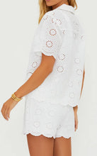 Load image into Gallery viewer, Lexie Top White Magnolia Eyelet
