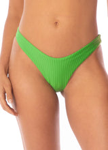 Load image into Gallery viewer, Mojito Green Splendour Regular Rise Thin Side Bikini Bottom
