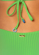 Load image into Gallery viewer, Mojito Green Splendour Regular Rise Thin Side Bikini Bottom

