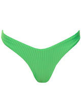 Load image into Gallery viewer, Mojito Green Splendour Regular Rise Thin Side Bikini Bottom
