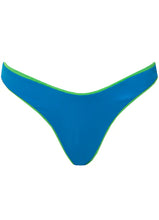 Load image into Gallery viewer, Mojito Green Splendour Regular Rise Thin Side Bikini Bottom
