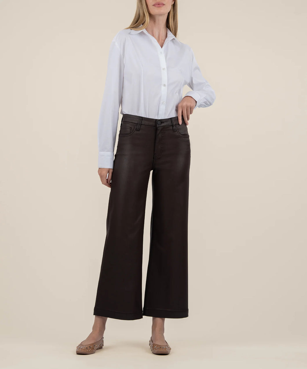 Meg High Rise Fab Ab Wide Leg