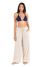 Load image into Gallery viewer, Delphine Coast Beach Pant Cover Up - Taupe
