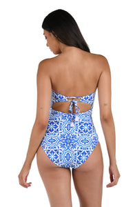 Alboran Sea Bandeau One Piece