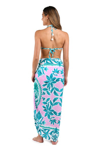 Opulent Palm Pareo Wrap Cover Up
