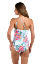 Load image into Gallery viewer, Riviera Resort One Shoulder Keyhole One Piece
