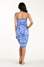 Load image into Gallery viewer, Botanical Brocade Pareo Wrap - Lapis
