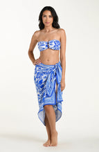 Load image into Gallery viewer, Botanical Brocade Pareo Wrap - Lapis
