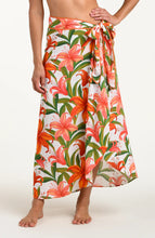 Load image into Gallery viewer, Jungle Blossoms Hem Sarong Wrap Skirt
