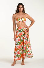 Load image into Gallery viewer, Jungle Blossoms Hem Sarong Wrap Skirt
