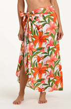 Load image into Gallery viewer, Jungle Blossoms Hem Sarong Wrap Skirt
