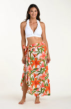 Load image into Gallery viewer, Jungle Blossoms Hem Sarong Wrap Skirt
