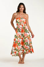 Load image into Gallery viewer, Jungle Blossoms Halter Midi Dress
