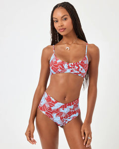 Printed High Tide Bikini Bottom