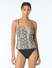 Load image into Gallery viewer, Michael Kors Halter Tankini Top - Boho Python
