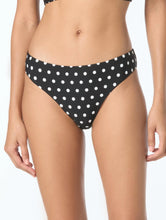 Load image into Gallery viewer, Michael Kors Classic High Leg Bikini Bottom - Classic Dot

