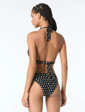 Load image into Gallery viewer, Michael Kors Halter Bikini Top - Classic Dot
