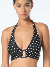 Load image into Gallery viewer, Michael Kors Halter Bikini Top - Classic Dot
