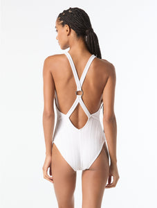 Michael Kors V-Neck One Piece