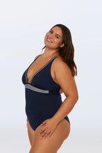 Load image into Gallery viewer, Monaco Pleated Plunge One-Piece
