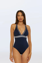 Load image into Gallery viewer, Monaco Pleated Plunge One-Piece
