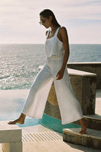 Load image into Gallery viewer, Tallows Linen Wide Leg Pant - White EcoLinen
