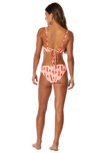 Load image into Gallery viewer, Palm Plantation Parade Long Line Triangle Bikini Top
