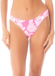 Pink Blossom Flirt Low Rise Side Bikini Bottom