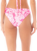 Load image into Gallery viewer, Pink Blossom Flirt Low Rise Side Bikini Bottom
