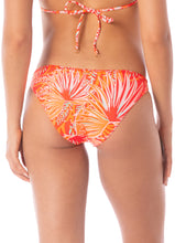Load image into Gallery viewer, Coral Foliage Flirt Low Rise Thin Side Bikini Bottom
