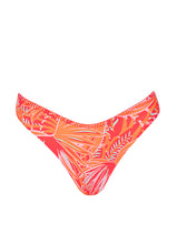 Load image into Gallery viewer, Coral Foliage Flirt Low Rise Thin Side Bikini Bottom
