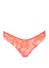 Load image into Gallery viewer, Coral Foliage Flirt Low Rise Thin Side Bikini Bottom
