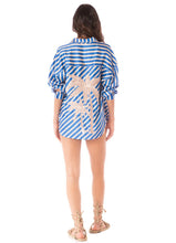 Load image into Gallery viewer, Azure Stripes Manele Long Shirt
