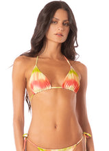 Load image into Gallery viewer, Lime Ombré Balmy Sliding Triangle Bikini Top
