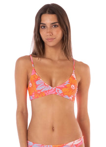Flower Scape Candice Classic Bralette Bikini Top