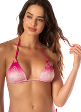 Load image into Gallery viewer, Blushing Pink Balmy Sliding Triangle Bikini Top
