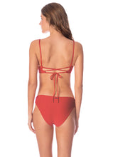 Load image into Gallery viewer, Red Camelia Sublimity Regular Rise Classic Bikini Bottom

