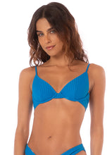 Load image into Gallery viewer, Ocean Blue Dainty Underwire Bikini Top
