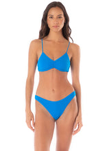 Load image into Gallery viewer, Ocean Blue Sublimity Regular Rise Classic Bikini Bottom
