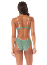 Load image into Gallery viewer, Shamrock Green Splendour Regular Rise Thin Side Bikini Bottom
