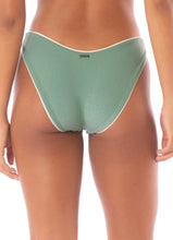 Load image into Gallery viewer, Shamrock Green Splendour Regular Rise Thin Side Bikini Bottom
