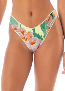 Shamrock Green Splendour Regular Rise Thin Side Bikini Bottom