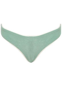 Shamrock Green Splendour Regular Rise Thin Side Bikini Bottom