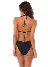 Load image into Gallery viewer, Blue Deep Splendour Regular Rise Thin Side Bikini Bottom
