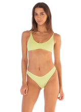 Load image into Gallery viewer, Lemonade Green Blush Classic Bralette Bikini Top
