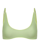 Load image into Gallery viewer, Lemonade Green Blush Classic Bralette Bikini Top
