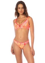 Load image into Gallery viewer, Coral Crush Victoria V Wire Bralette Bikini Top
